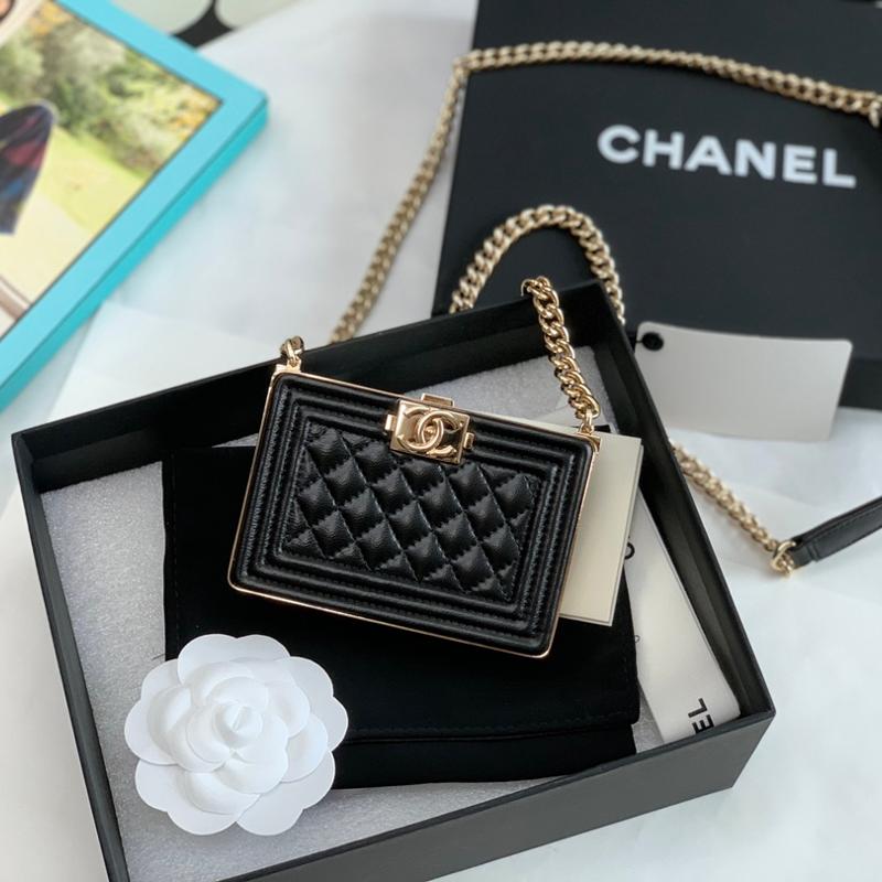 Chanel Chain Package A99178 Gold buckle black